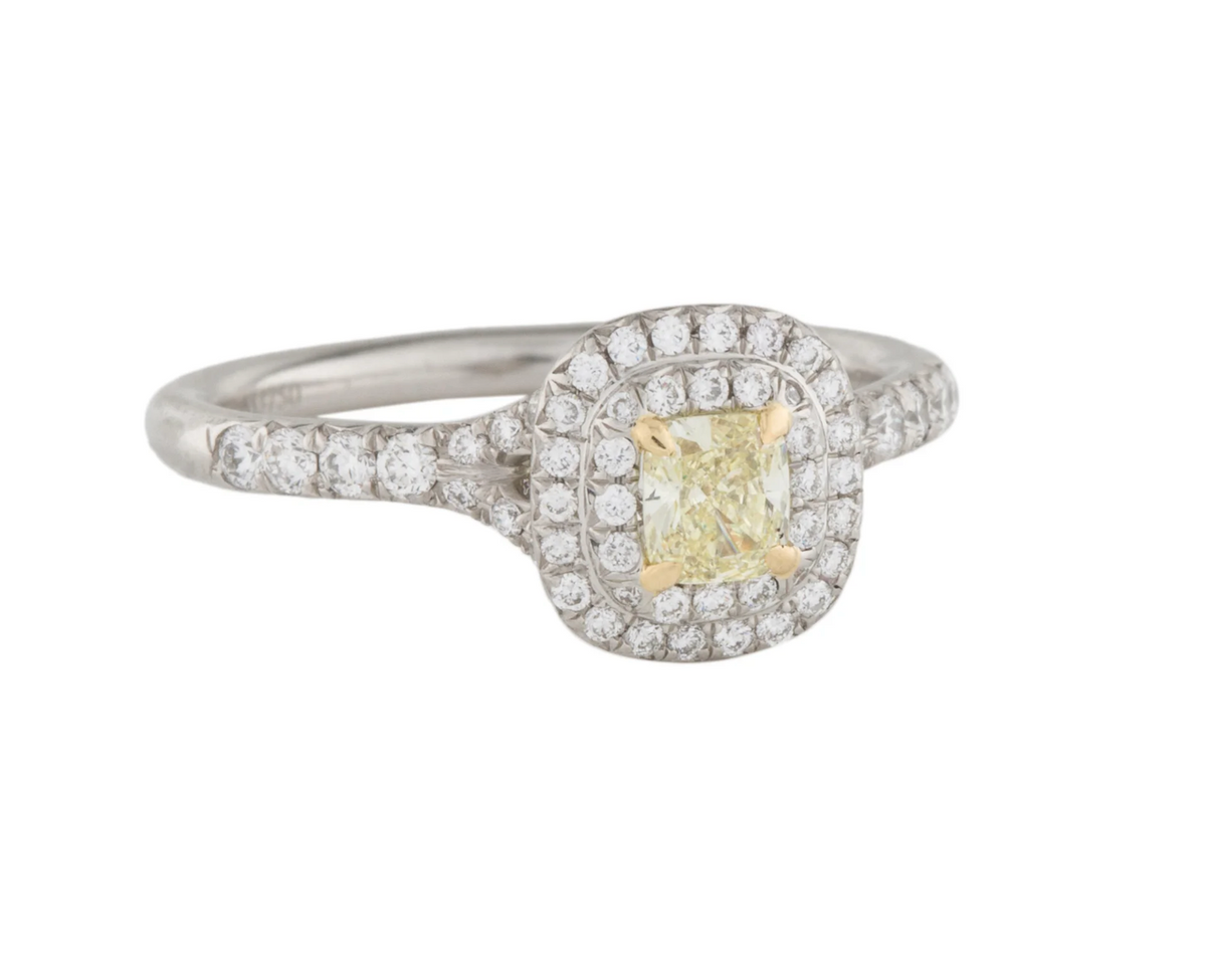 Tiffany & Co Fancy Yellow Diamond Soleste Collection Ring - Premium  from All The Best Vintage - Just $3995! Shop now at All The Best Vintage