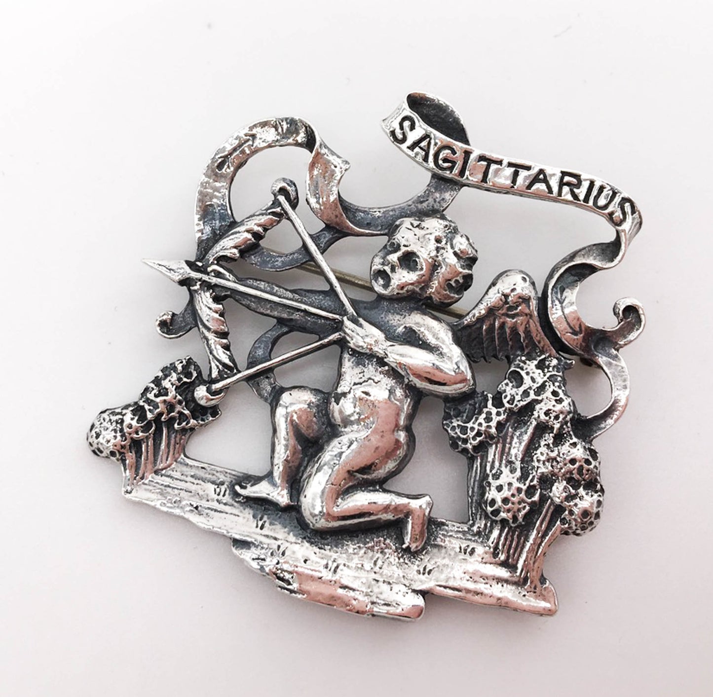 Cini Vintage Sterling Silver Sagittarius Pin Brooch - Premium  from All The Best Vintage - Just $70! Shop now at All The Best Vintage