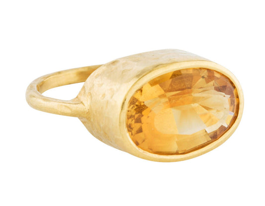 22K Gold Citrine Ring - Premium  from All The Best Vintage - Just $795! Shop now at All The Best Vintage
